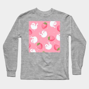 Strawberry Ghost Long Sleeve T-Shirt